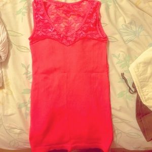 Dressy tank top with laced back